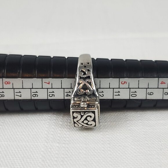 Prayer Ring Trinket Ring Mustard Seed Ring Silver 925 Sz 11mm US 6 - Picture 8 of 8